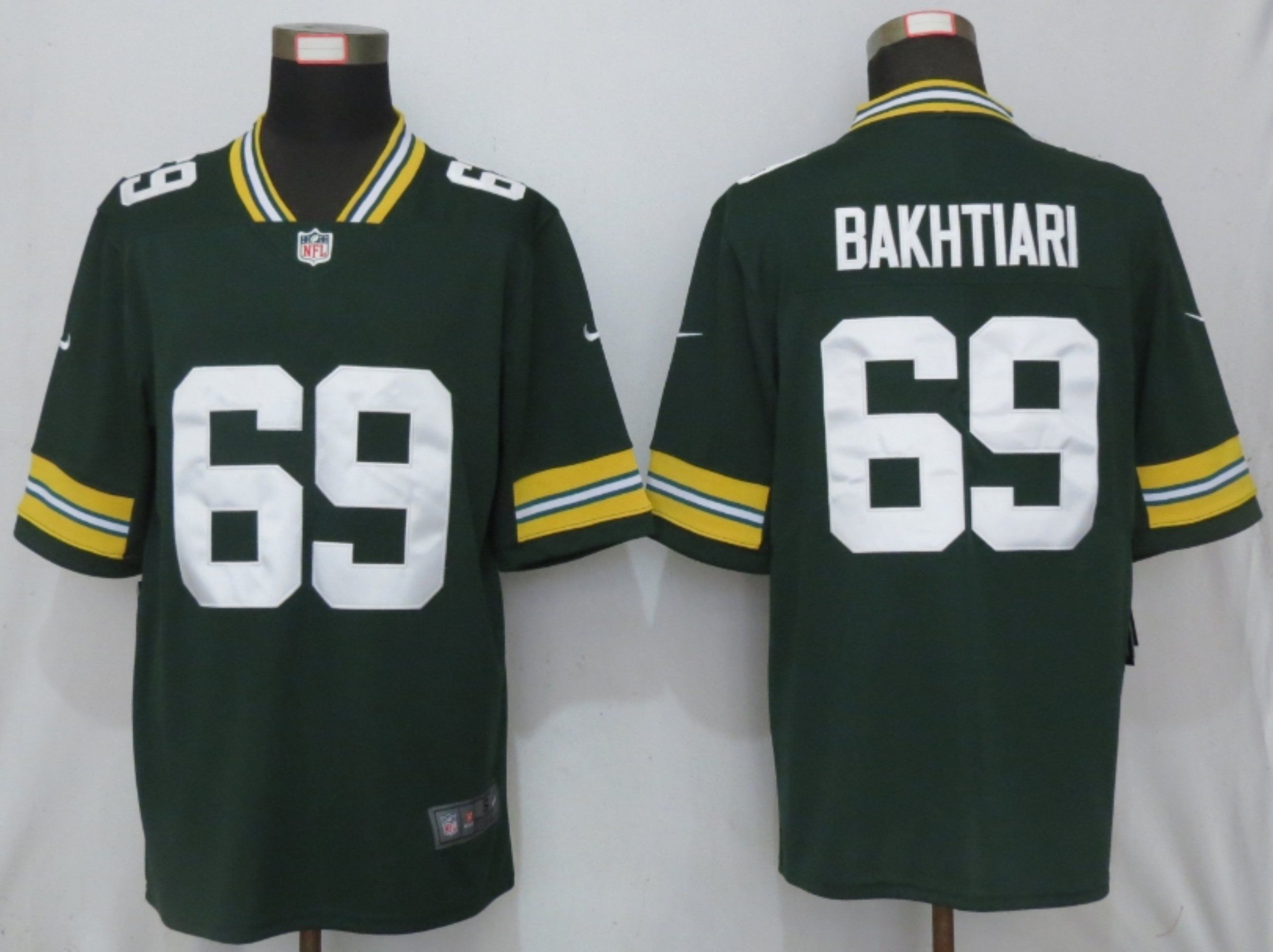 Men Green Bay Packers #69 Bakhtiari Green Nike Vapor Untouchable Limited Playe NFL Jerseys->oakland raiders->NFL Jersey